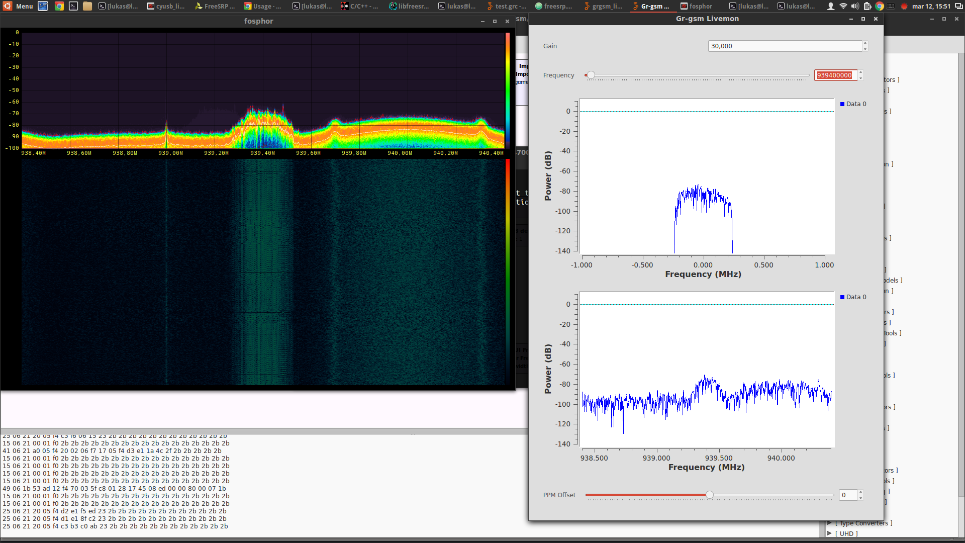 GSM decoding with gr-gsm